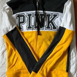 VS Pink zip jacket and sweats set